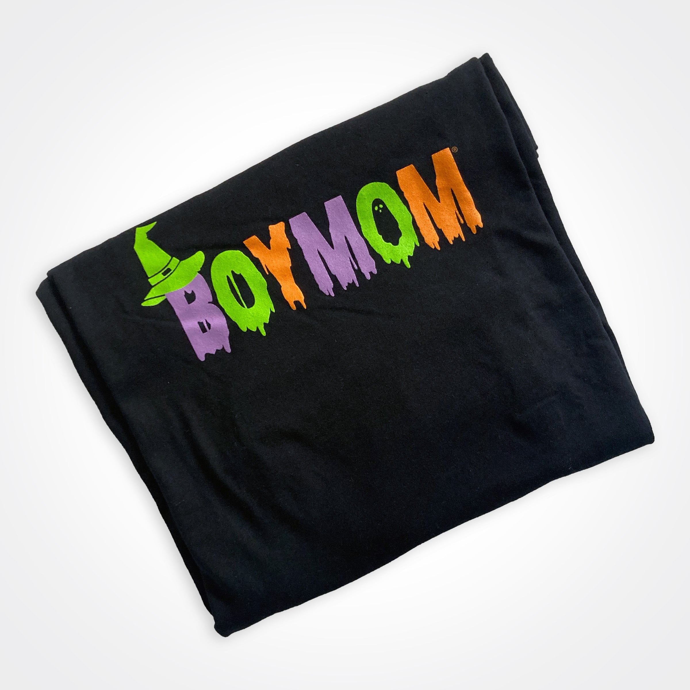 Haunted Boymom Tee Black V Neck