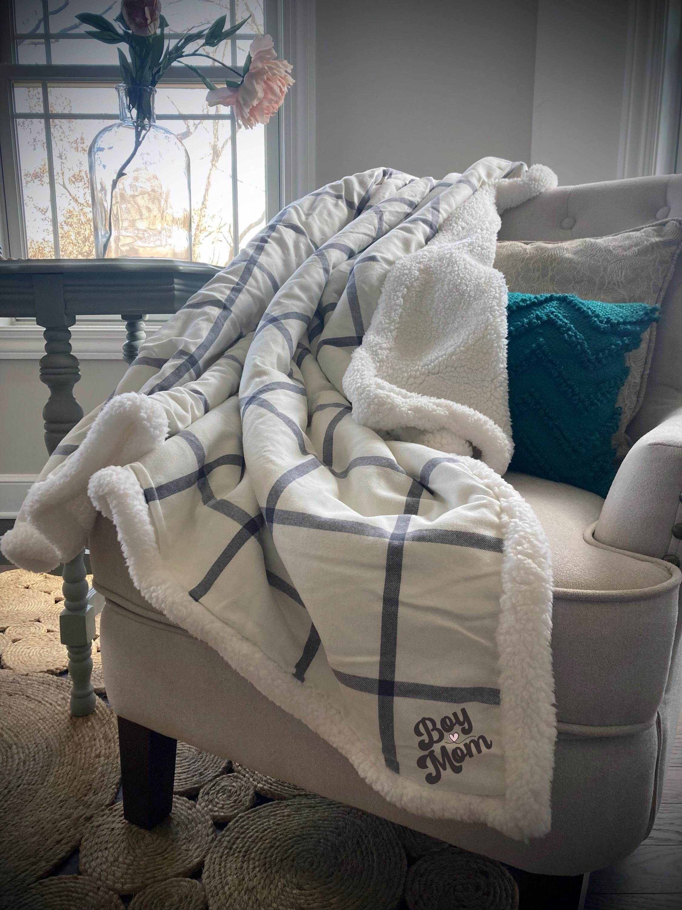 Boymom Flannel Sherpa Blanket