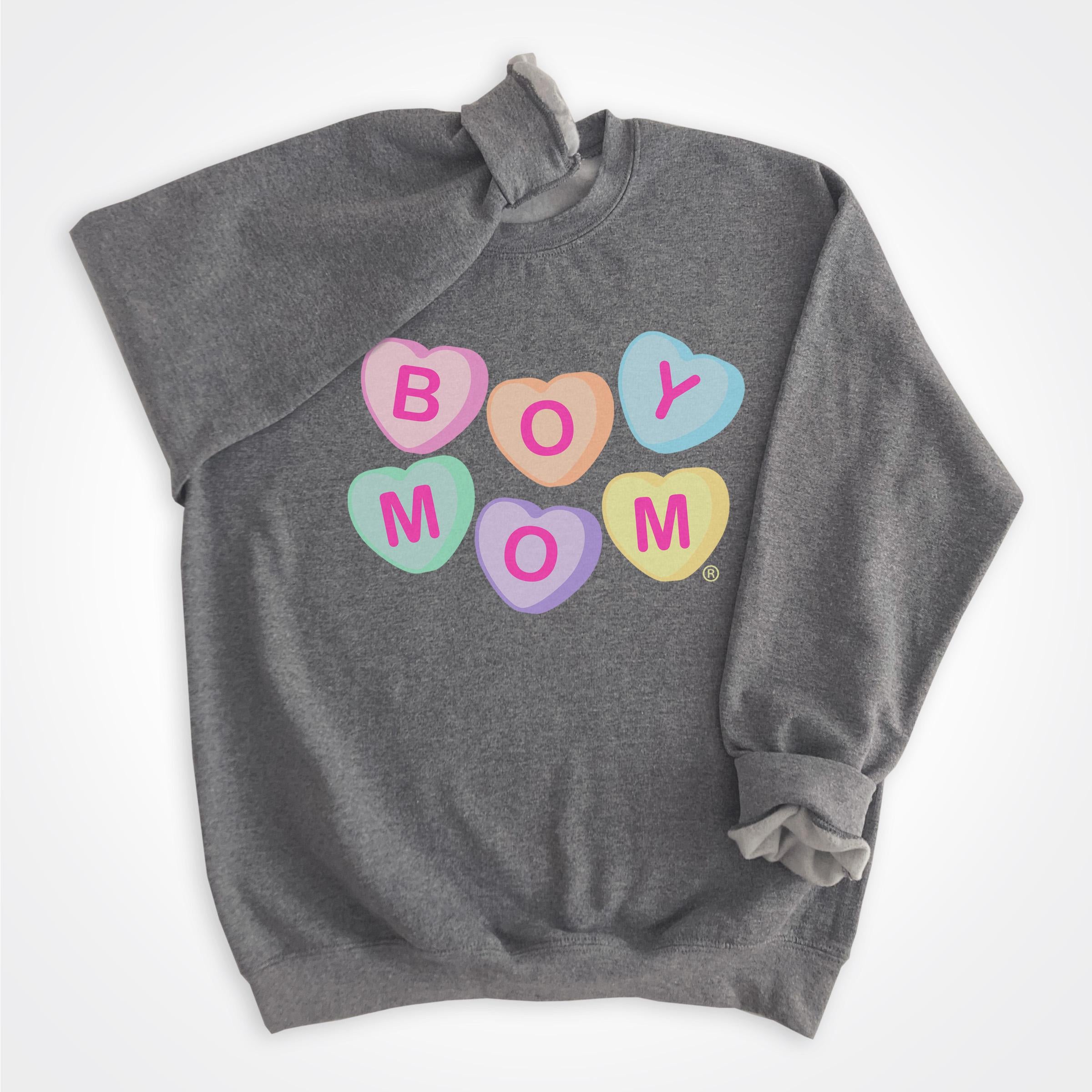 Boymom® Candy Hearts Crewneck Sweatshirt