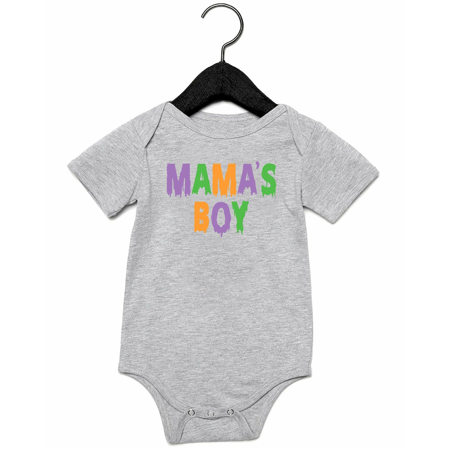 Haunted Mama's Boy Infant Grey One Piece